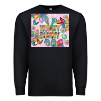 Black Hunny Bunny and egg Easter Premium Sweatshirt - NancyCooperArtShop