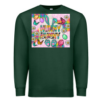 Sports Green Hunny Bunny and egg Easter Premium Sweatshirt - NancyCooperArtShop