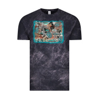 Cloud Black cross western background Vintage Tee - AdoDesignShop