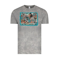 Cloud Rock cross western background Vintage Tee - AdoDesignShop