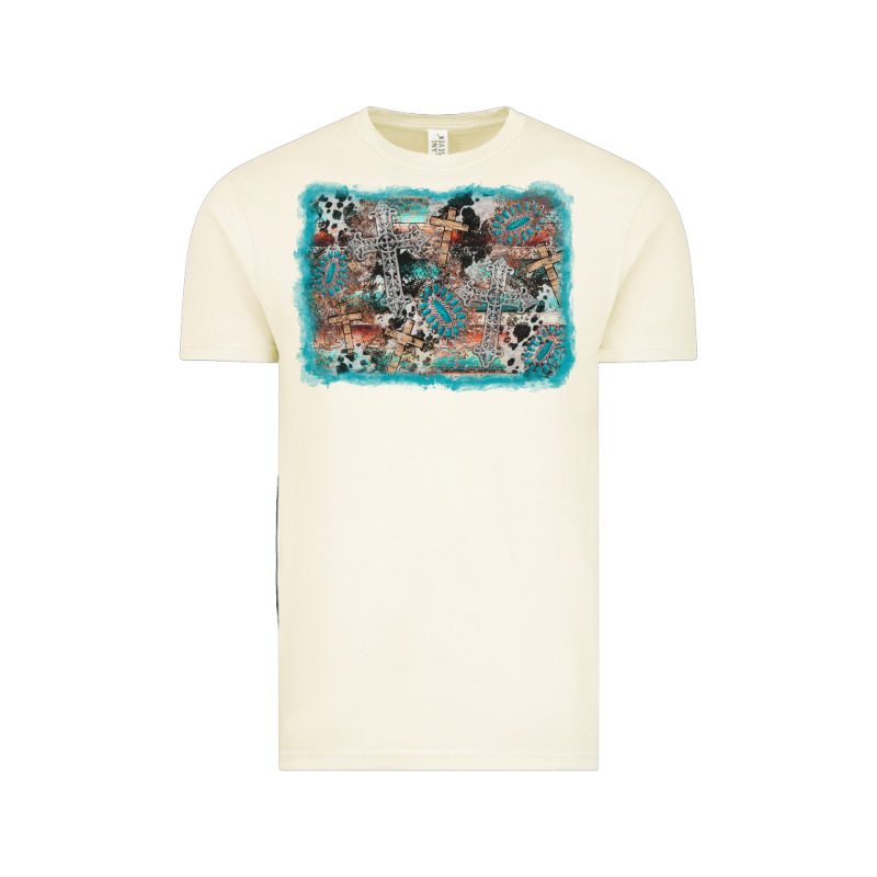 Cross Western Background Vintage Tee by AdoDesignShop | Teevron