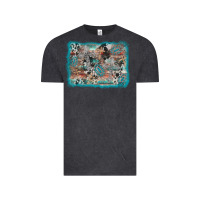 Vintage Black cross western background Vintage Tee - AdoDesignShop