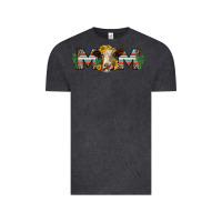 Vintage Black sunflower hereford cattle and cactus  mom Vintage Tee - Jasminsmagicworld