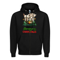 Black have a llamazing christmas alpaca head Zipper Hoodie - LillyAllenDesigns