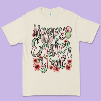 Easter Day Happy Easter Y'all Premium Tee Designed By Oliviacreatesart