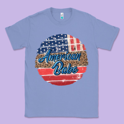 Leopard Merica Classic Tee Designed By Maliassmallbusiness