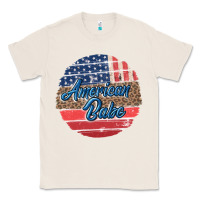 Natural leopard merica Classic Tee - MaliasSmallBusiness