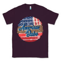 Plum leopard merica Classic Tee - MaliasSmallBusiness