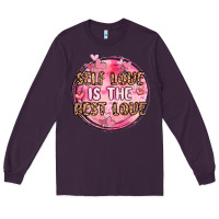 Plum self love is the best love Long Sleeve Tee - MaliasSmallBusiness