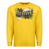 Lemon He lives Easter Premium Sweatshirt - NancyCooperArtShop