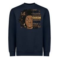 Navy afro woman smart loved powerful Heavyweight Sweatshirt - MaliasSmallBusiness