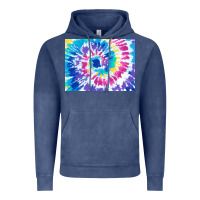 Vintage Denim tie dye background colourful leopard 2 3200x2400 Vintage Hoodie - AdoDesignShop
