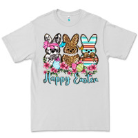 Dove Grey Happy Easter western peeps Premium Tee - OliviaCreatesArt