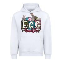 White Easter egg hunter Urban Hoodie - OliviaCreatesArt