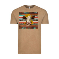 Vintage Coffee western sunflowers gemstone heifer Vintage Tee - Jasminsmagicworld