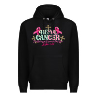 Black Heal Cancer Luke 1:37 cross Cancer Awareness Premium Hoodie - HowdyJamesFarm