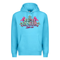 Ocean Blue Heal Cancer Luke 1:37 cross Cancer Awareness Premium Hoodie - HowdyJamesFarm