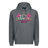 Rock Heal Cancer Luke 1:37 cross Cancer Awareness Premium Hoodie - HowdyJamesFarm