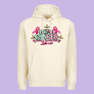 Heal Cancer Luke 1:37 Cross Cancer Awareness Premium Hoodie Designed By Howdyjamesfarm