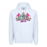 White Heal Cancer Luke 1:37 cross Cancer Awareness Premium Hoodie - HowdyJamesFarm