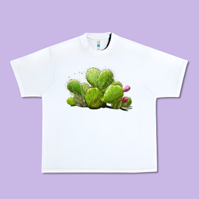 Desert Prickly Pear Cactus Urban Heavy Tee Designed By Lillyallendesigns