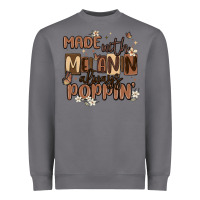Storm made with melanin always poppin Heavyweight Sweatshirt - MaliasSmallBusiness