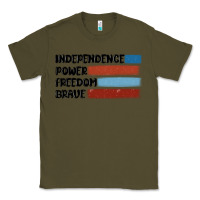 Army Green indepence power freedom brave Classic Tee - MaliasSmallBusiness
