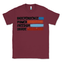 Burgundy indepence power freedom brave Classic Tee - MaliasSmallBusiness