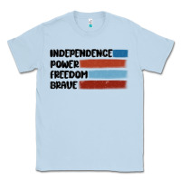 Dusty Blue indepence power freedom brave Classic Tee - MaliasSmallBusiness