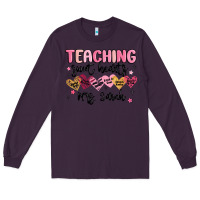 Plum teaching sweet hearts Long Sleeve Tee - MaliasSmallBusiness