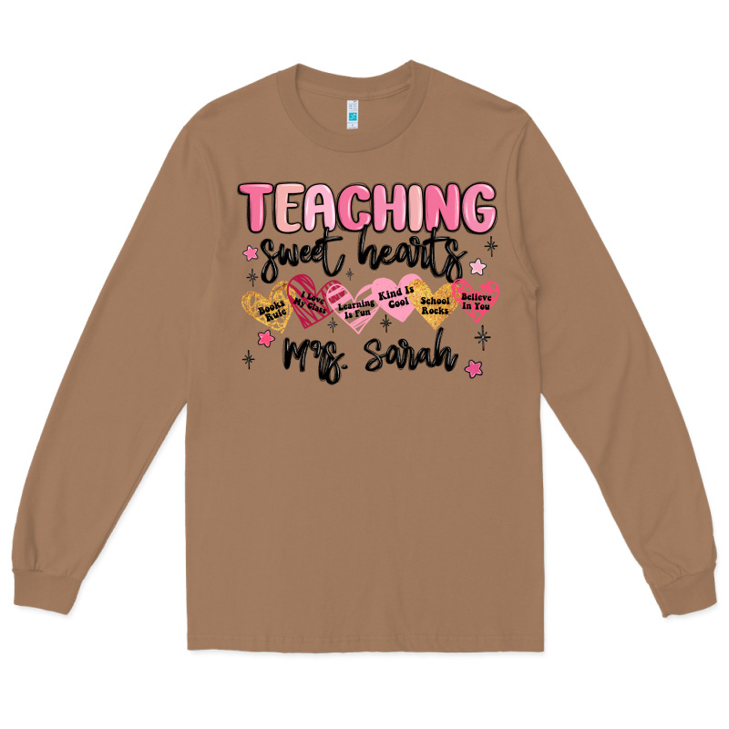 Teaching Sweet Hearts Long Sleeve Tee by MaliasSmallBusiness | Teevron