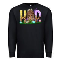 Black Hop rabbit Premium Sweatshirt - NancyCooperArtShop