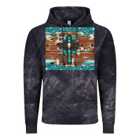 Cloud Black gemstone and cross with cowhide Vintage Hoodie - Artiststas