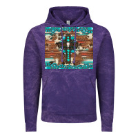 Cloud Purple gemstone and cross with cowhide Vintage Hoodie - Artiststas