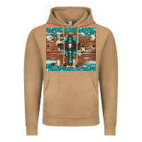 Vintage Camel gemstone and cross with cowhide Vintage Hoodie - Artiststas