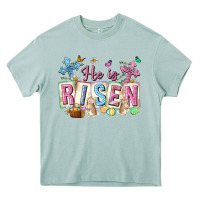 Arona he is risen easter with flowers Heavy Core Tee - Neo Western