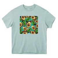 Arona avacado with turquoise and leopard background mug coaster Heavy Core Tee - BarkalooDesign