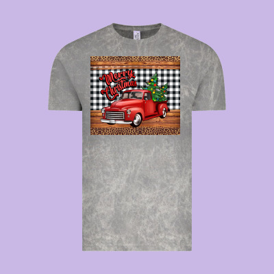 Merry Christmas Truck Vintage Tee Designed By Jasminsmagicworld