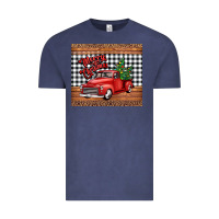 Vintage Denim merry Christmas truck Vintage Tee - Jasminsmagicworld