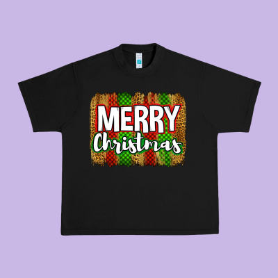 Merry Christmas Brushstroke Urban Heavy Tee Designed By Jasminsmagicworld