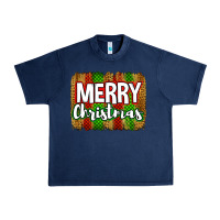 Navy merry christmas brushstroke Urban Heavy Tee - Jasminsmagicworld