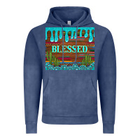 Vintage Denim blessed annd cactus with gemstone tumbler Vintage Hoodie - Artiststas
