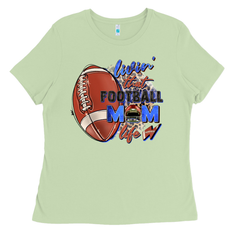 Livin' That Football Mom Life Ladies Tee by Zillion Design Studio | Teevron