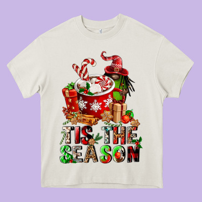 Tis The Season Heavy Core Tee Designed By Fadigitalartstudio