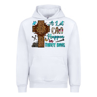 White Easter Day A lot can happen in three days Urban Hoodie - OliviaCreatesArt