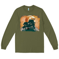 Army Green wilderness leopard Long Sleeve Tee - MaliasSmallBusiness