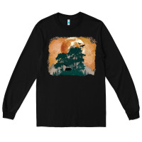 Black wilderness leopard Long Sleeve Tee - MaliasSmallBusiness
