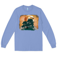 Colony Blue wilderness leopard Long Sleeve Tee - MaliasSmallBusiness