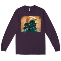 Plum wilderness leopard Long Sleeve Tee - MaliasSmallBusiness