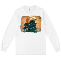 White wilderness leopard Long Sleeve Tee - MaliasSmallBusiness
